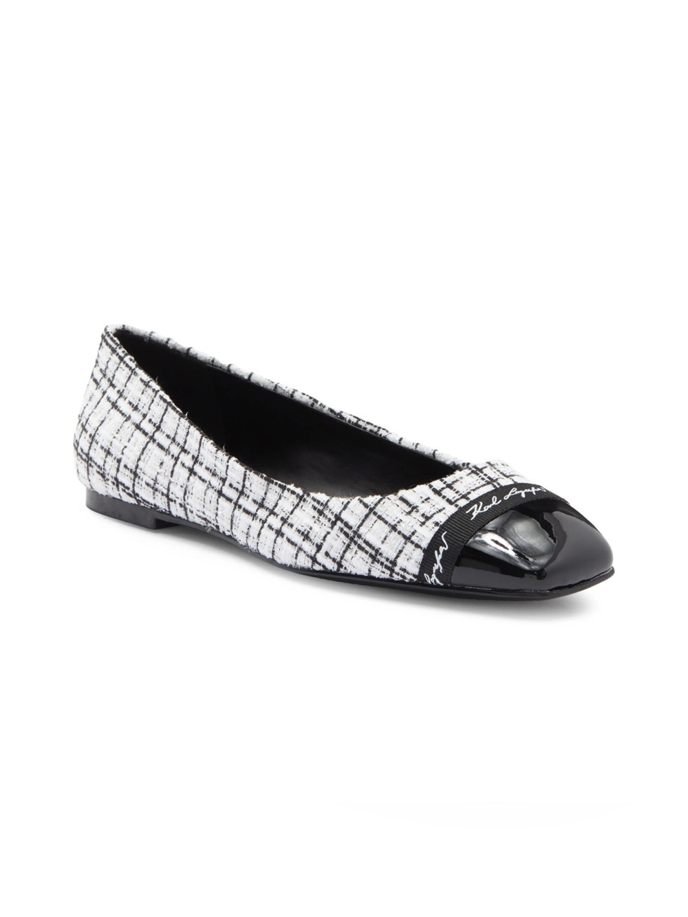 Karl Lagerfeld Paris Zofia Cap Toe Flat (Size: 9)